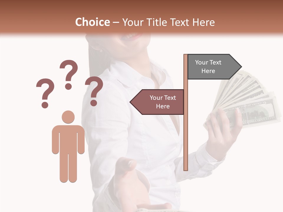 Shopping Face Success PowerPoint Template