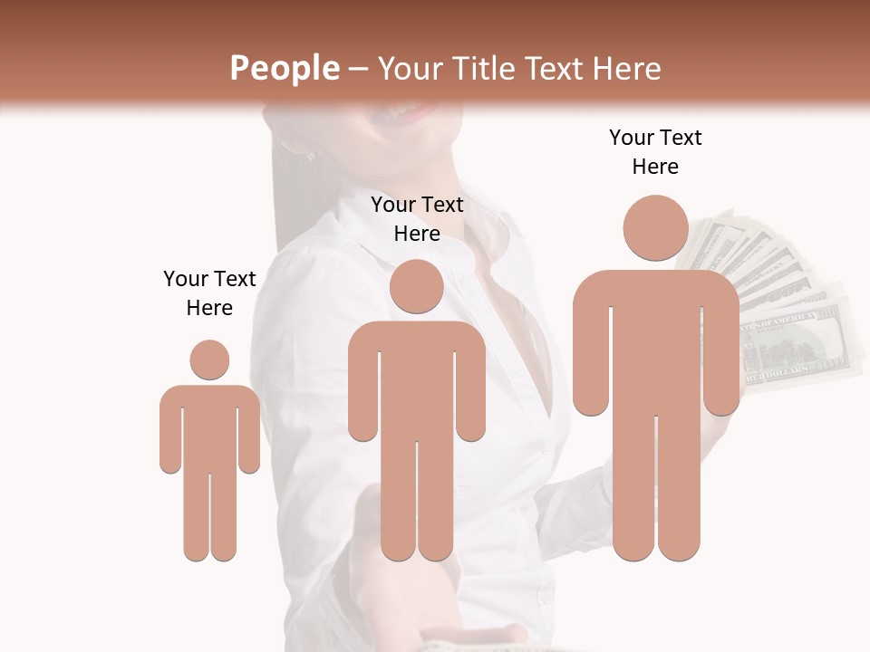 Shopping Face Success PowerPoint Template