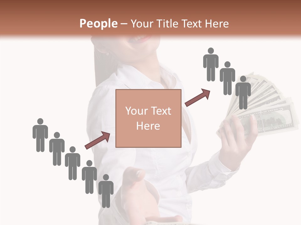 Shopping Face Success PowerPoint Template