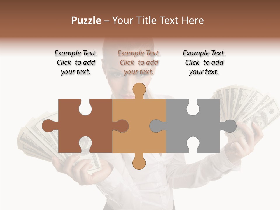 Financial Concept Caucasian PowerPoint Template