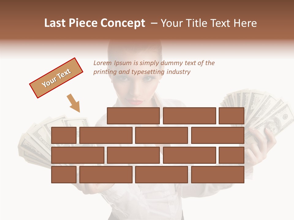 Financial Concept Caucasian PowerPoint Template