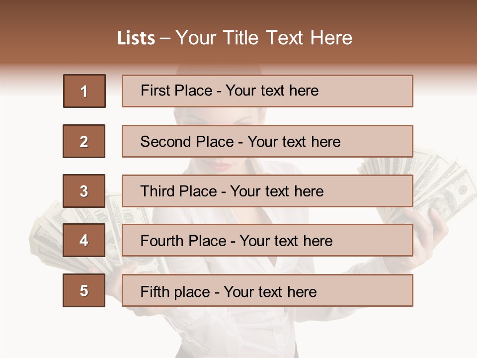 Financial Concept Caucasian PowerPoint Template