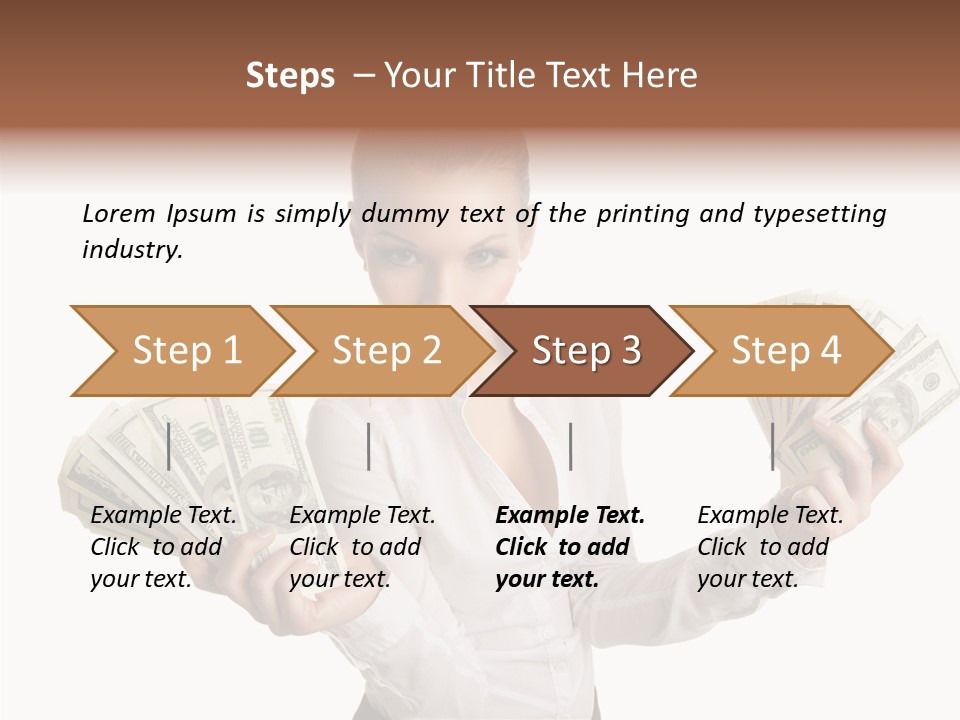 Financial Concept Caucasian PowerPoint Template