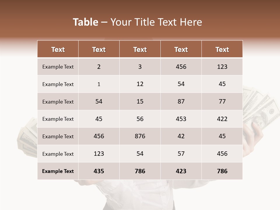 Financial Concept Caucasian PowerPoint Template