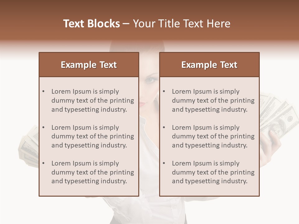 Financial Concept Caucasian PowerPoint Template