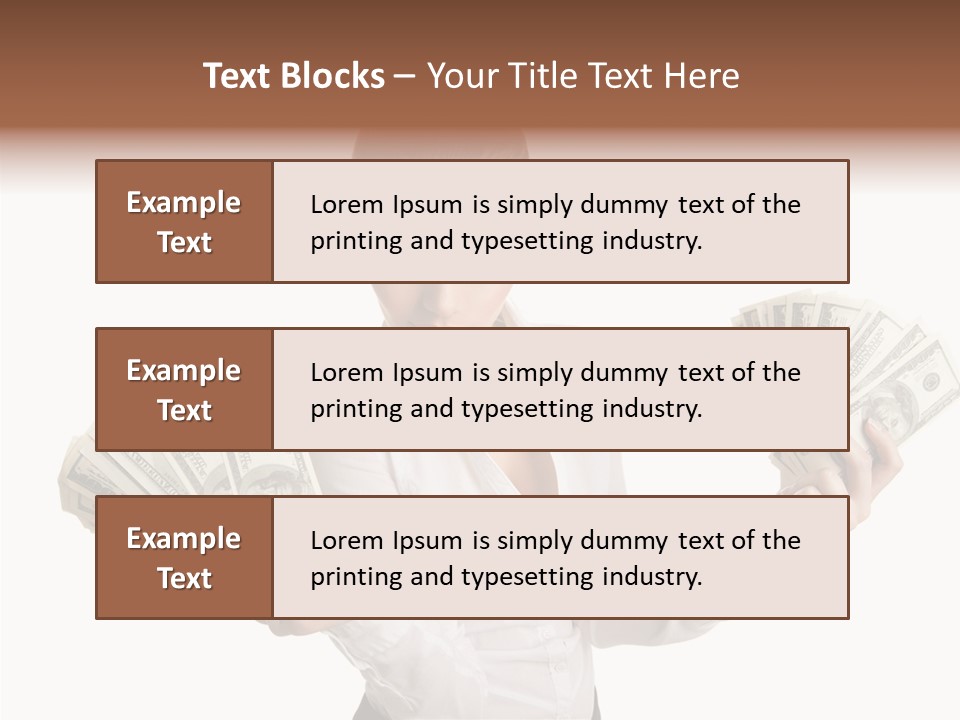 Financial Concept Caucasian PowerPoint Template