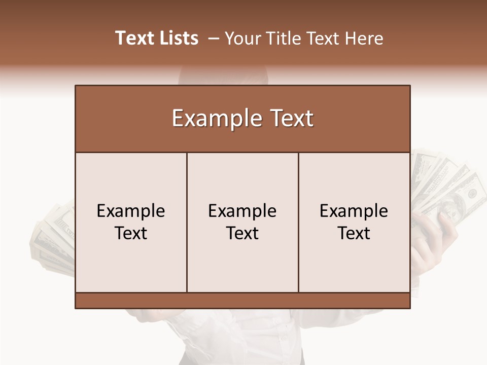 Financial Concept Caucasian PowerPoint Template