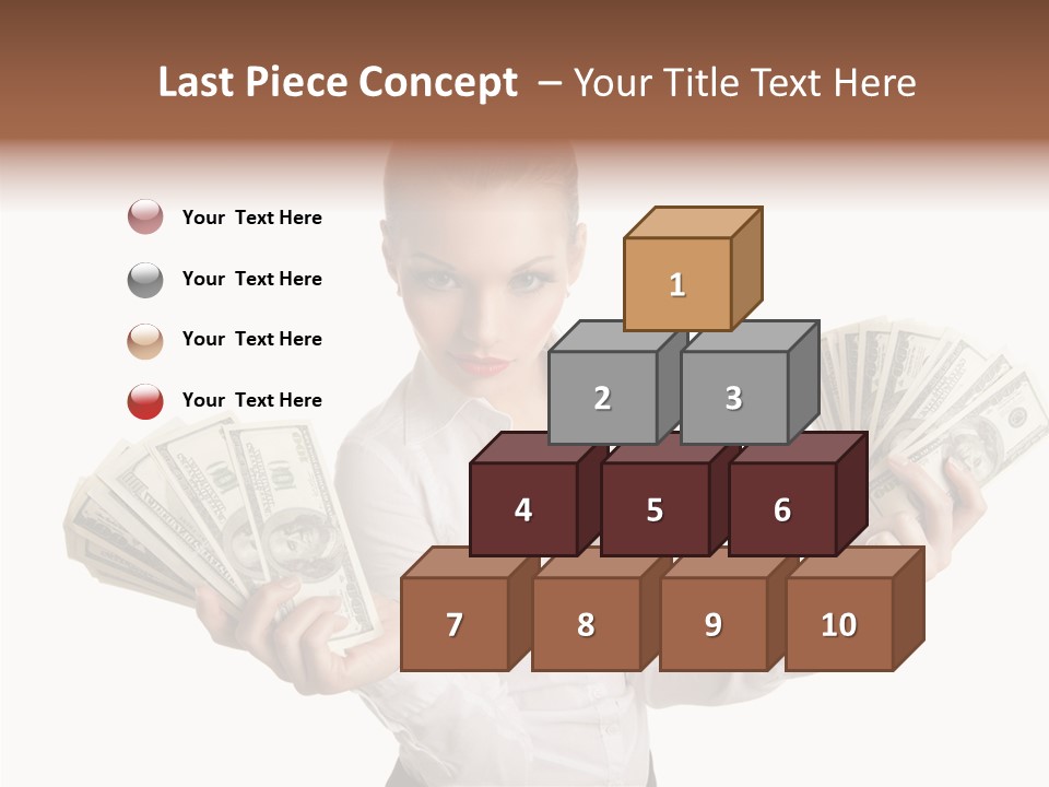 Financial Concept Caucasian PowerPoint Template