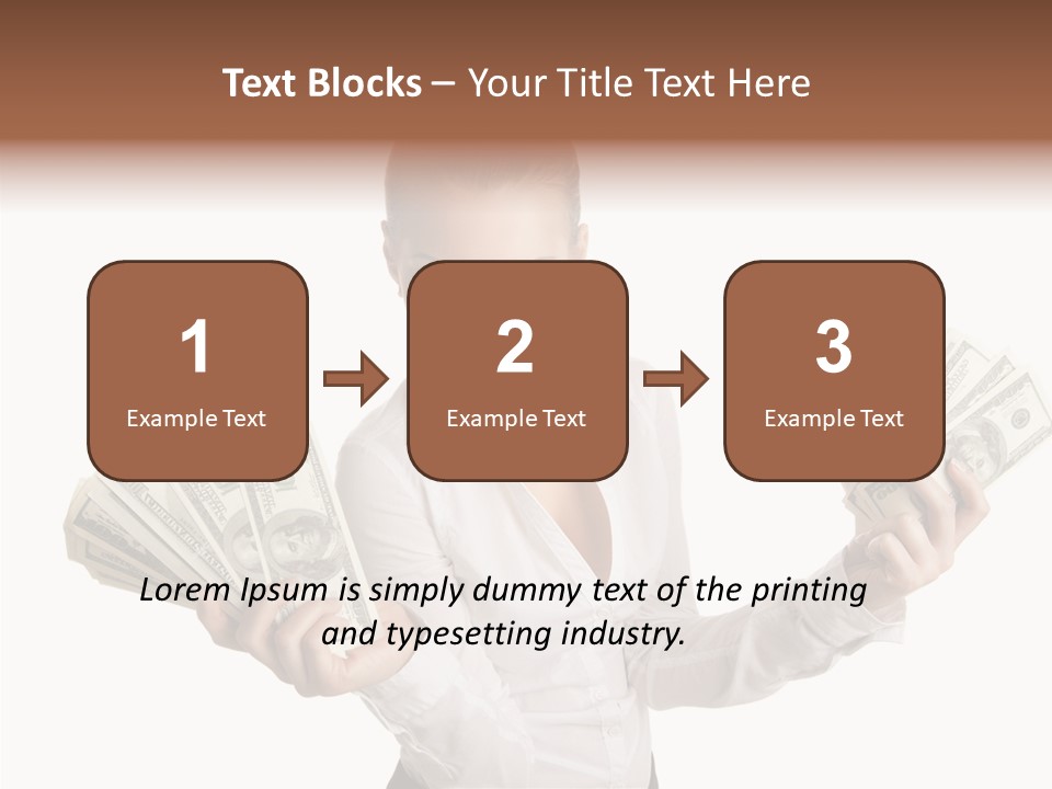 Financial Concept Caucasian PowerPoint Template