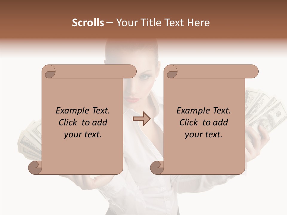 Financial Concept Caucasian PowerPoint Template