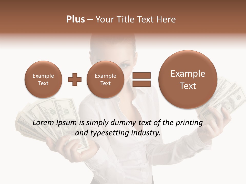 Financial Concept Caucasian PowerPoint Template
