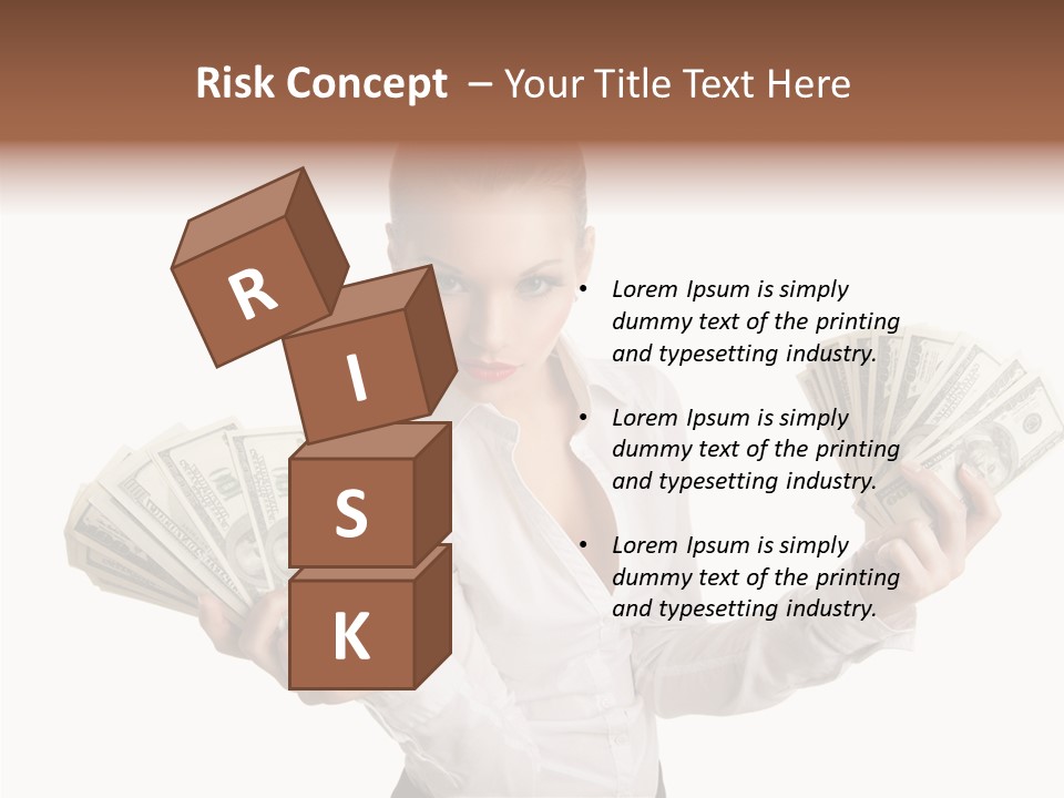 Financial Concept Caucasian PowerPoint Template