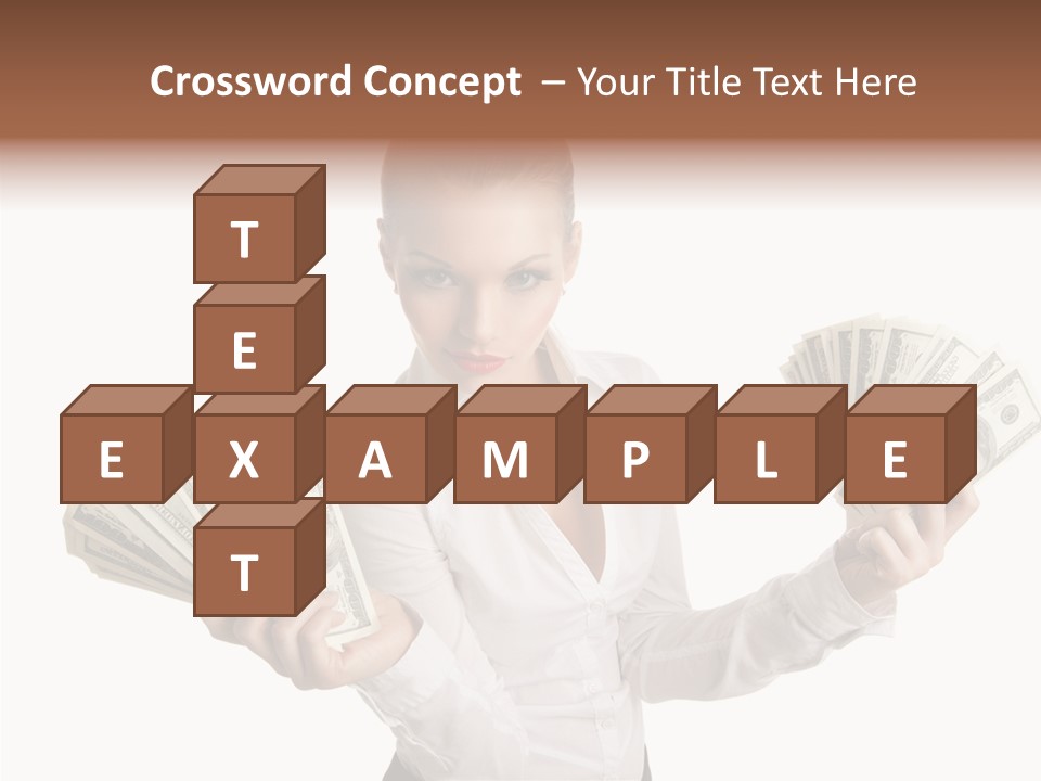 Financial Concept Caucasian PowerPoint Template