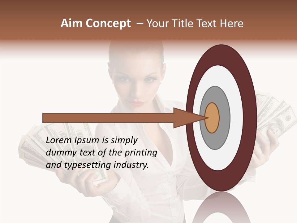 Financial Concept Caucasian PowerPoint Template