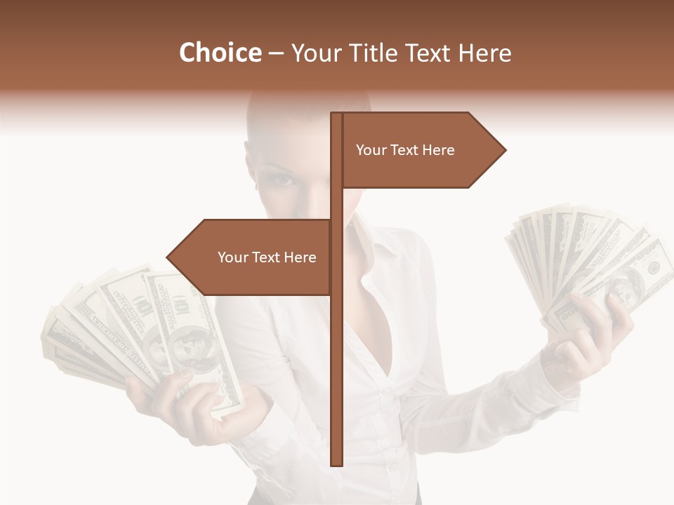 Financial Concept Caucasian PowerPoint Template