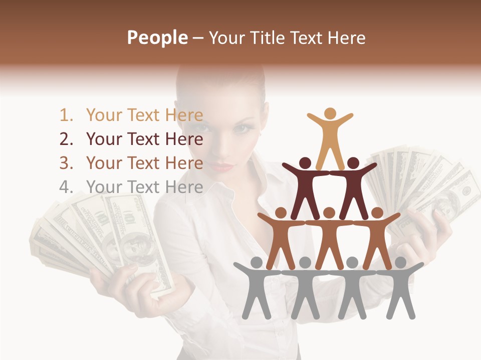 Financial Concept Caucasian PowerPoint Template
