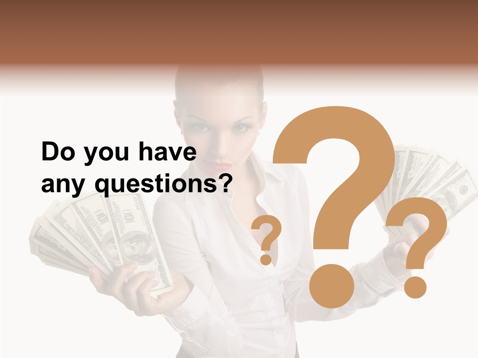 Financial Concept Caucasian PowerPoint Template