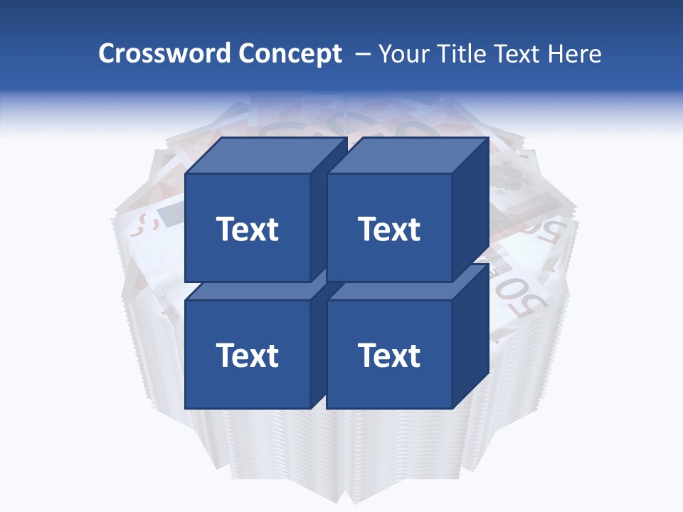 Note Bills Wad PowerPoint Template