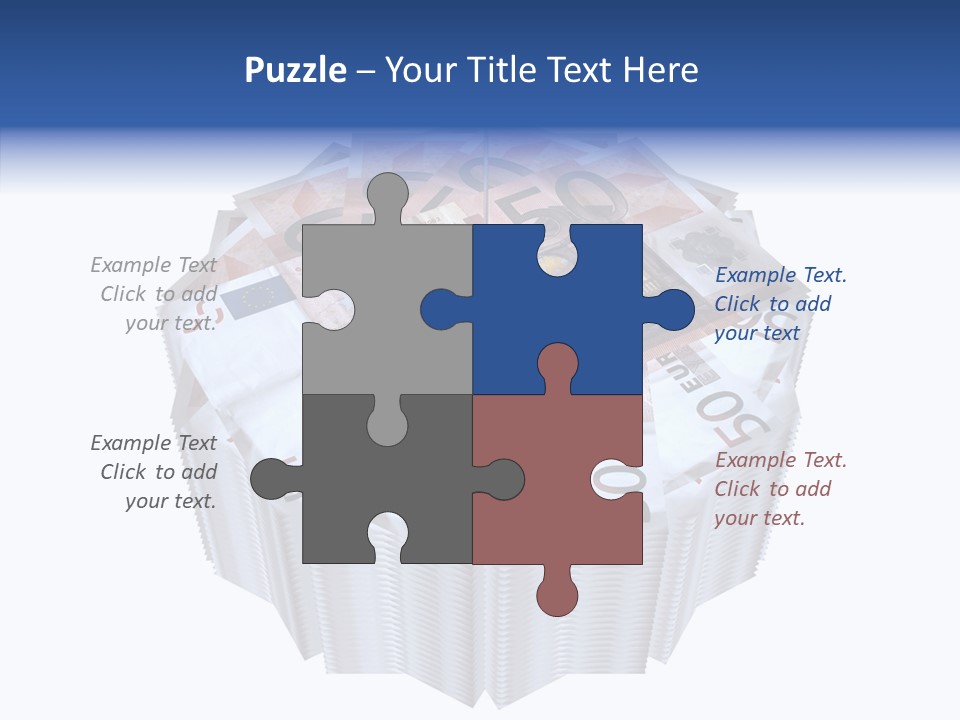 Note Bills Wad PowerPoint Template