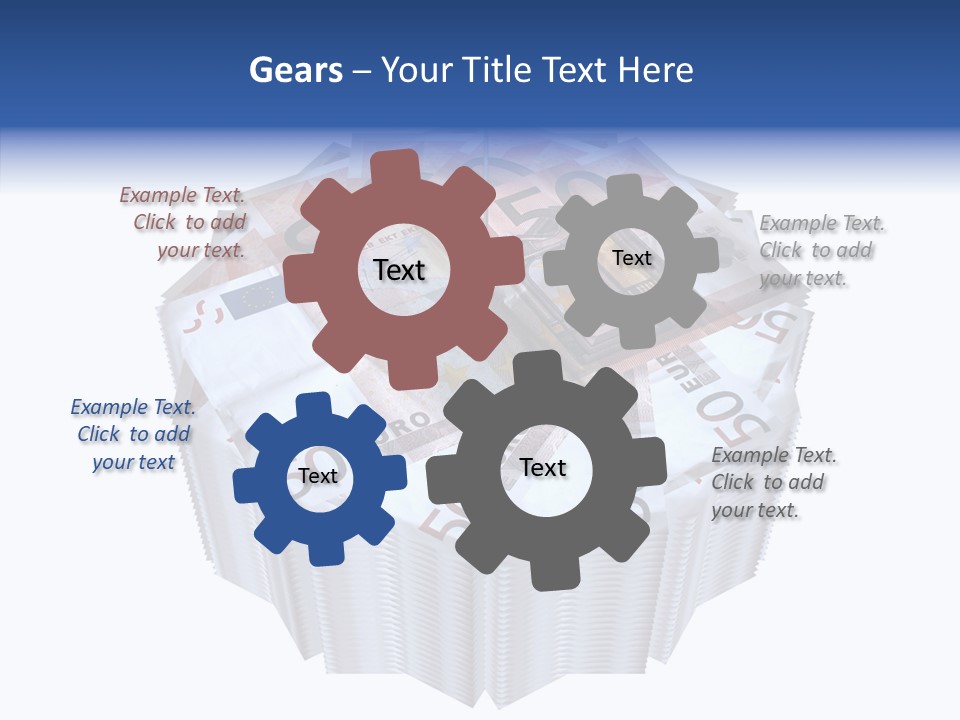 Note Bills Wad PowerPoint Template