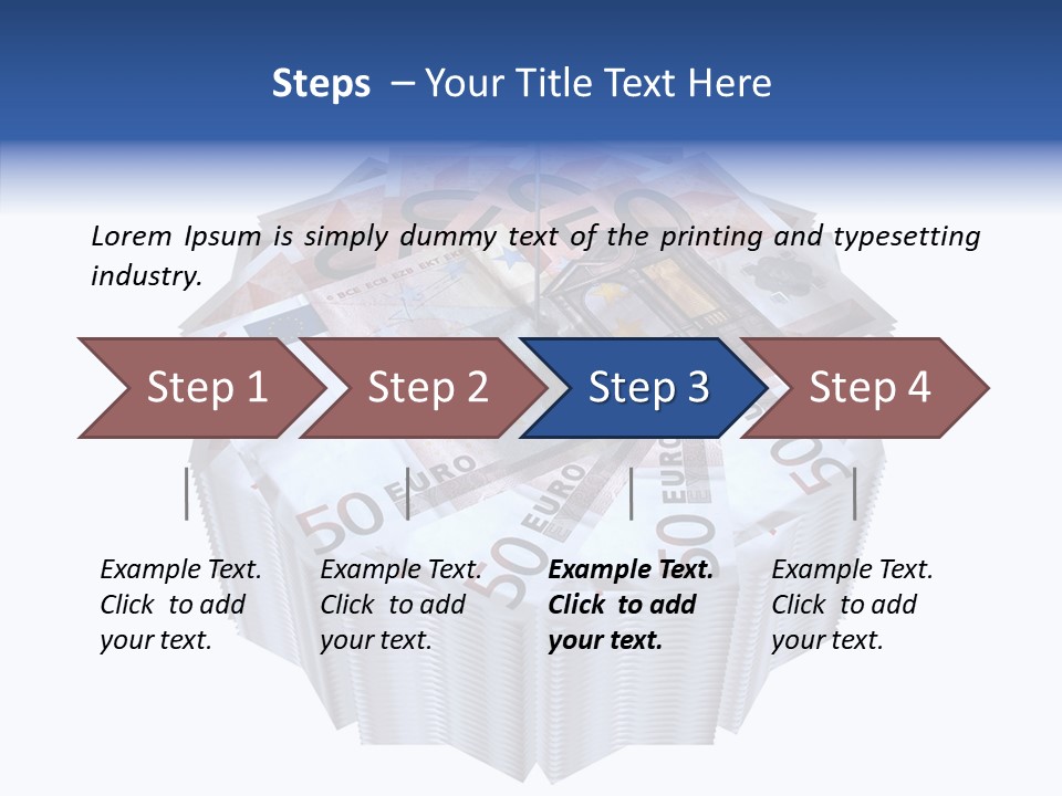 Note Bills Wad PowerPoint Template