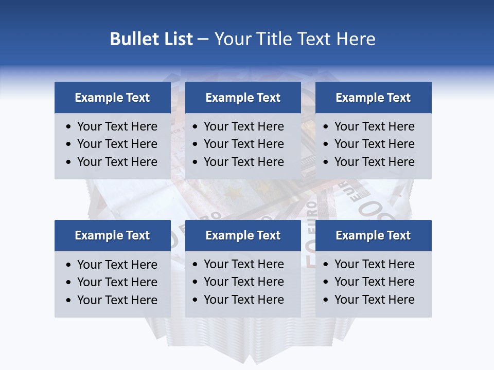 Note Bills Wad PowerPoint Template