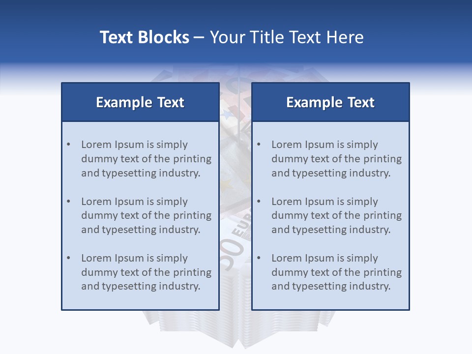 Note Bills Wad PowerPoint Template