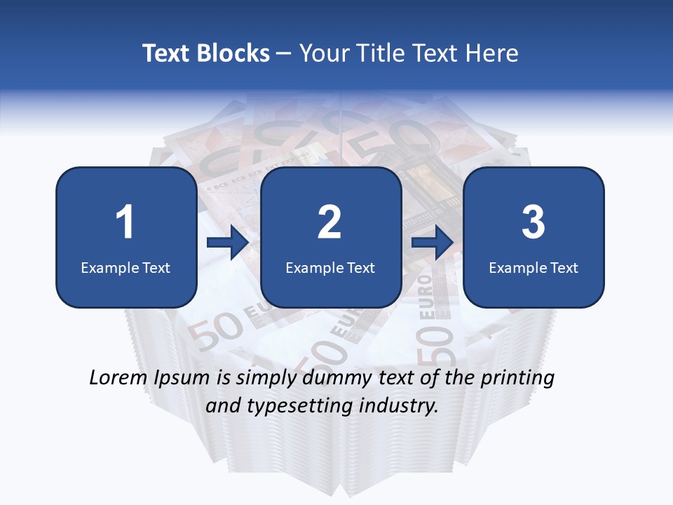 Note Bills Wad PowerPoint Template