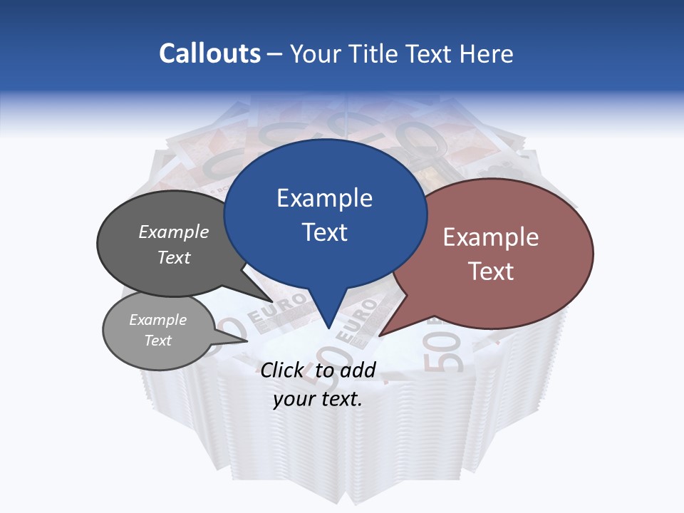 Note Bills Wad PowerPoint Template