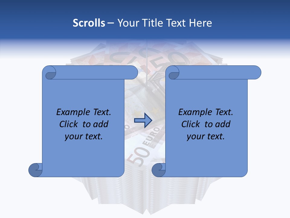 Note Bills Wad PowerPoint Template