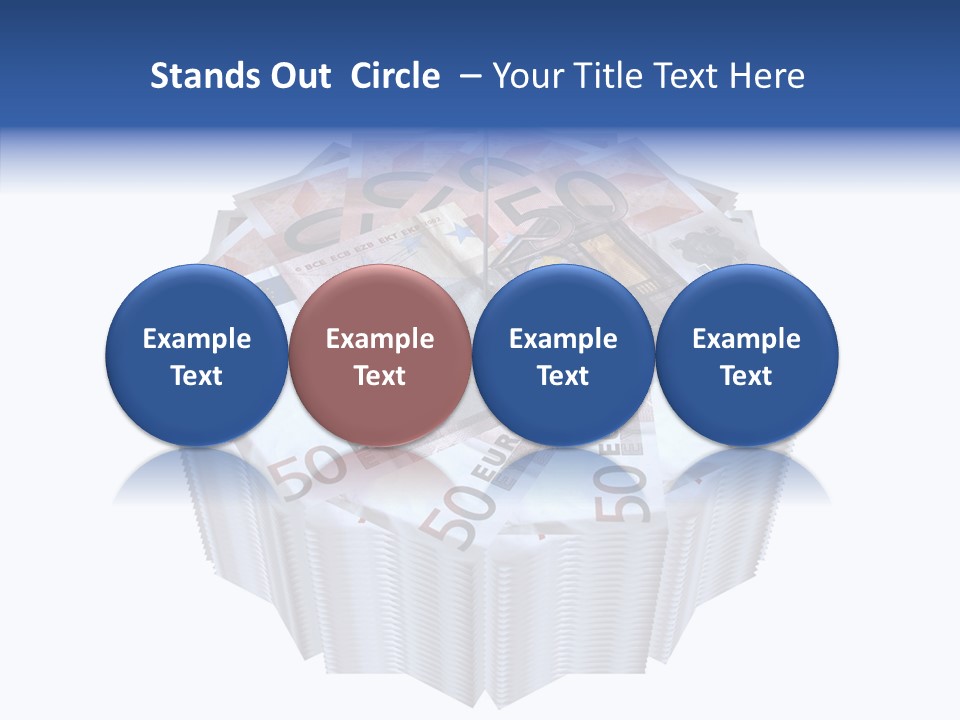 Note Bills Wad PowerPoint Template