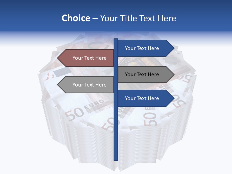 Note Bills Wad PowerPoint Template