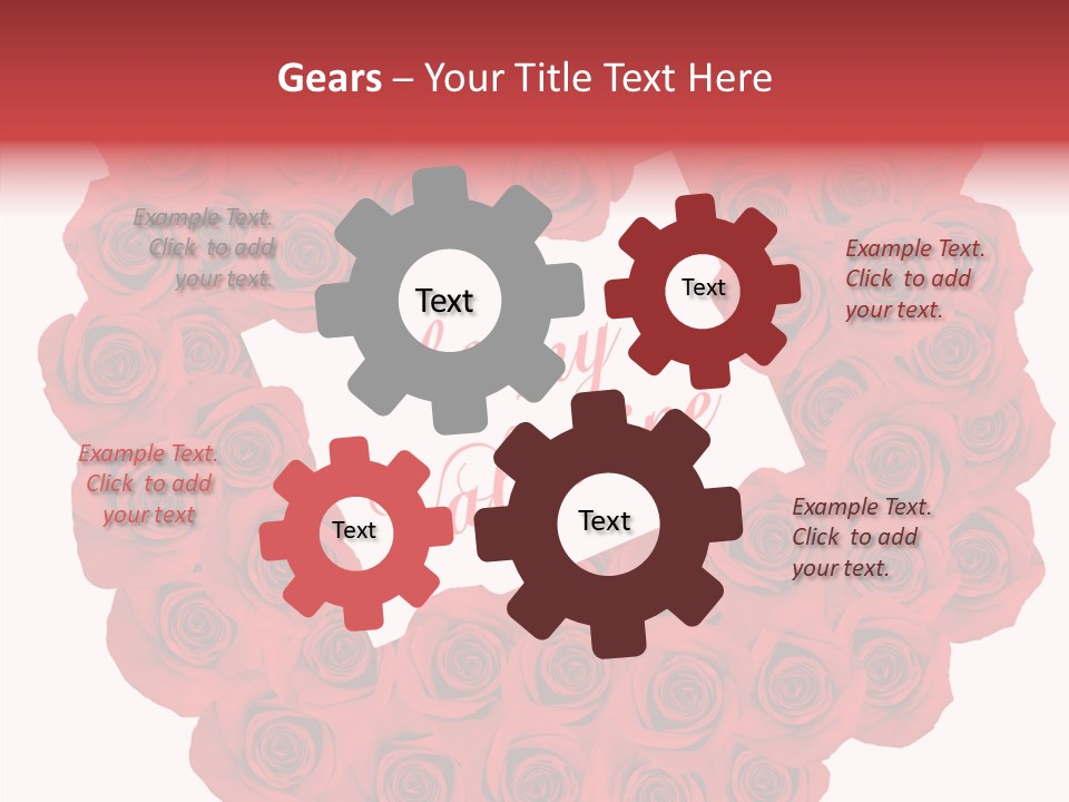 Valentine Love Red PowerPoint Template