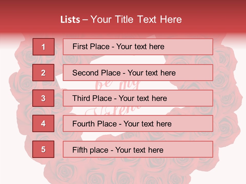 Valentine Love Red PowerPoint Template