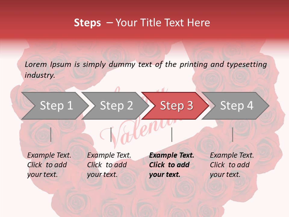 Valentine Love Red PowerPoint Template