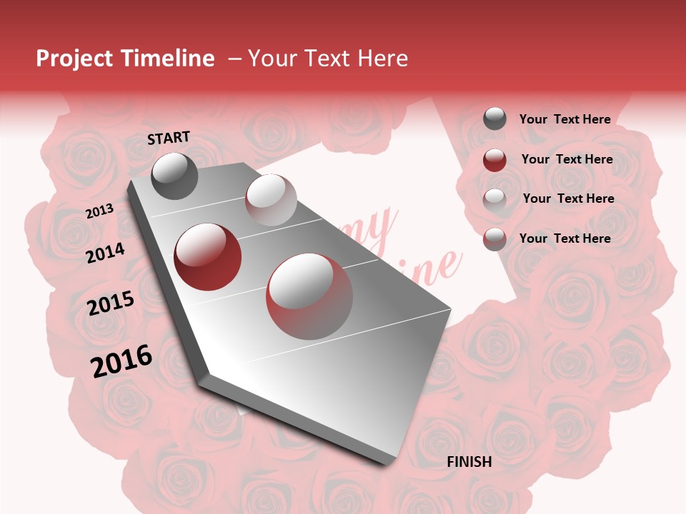 Valentine Love Red PowerPoint Template