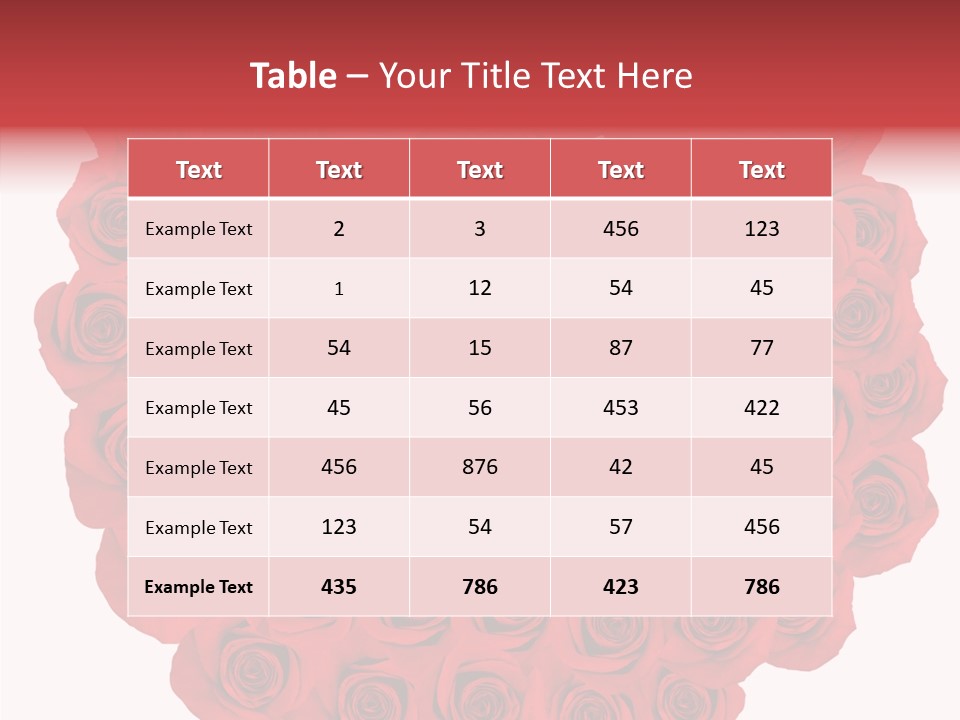 Valentine Love Red PowerPoint Template