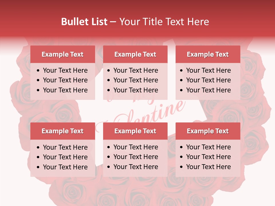 Valentine Love Red PowerPoint Template