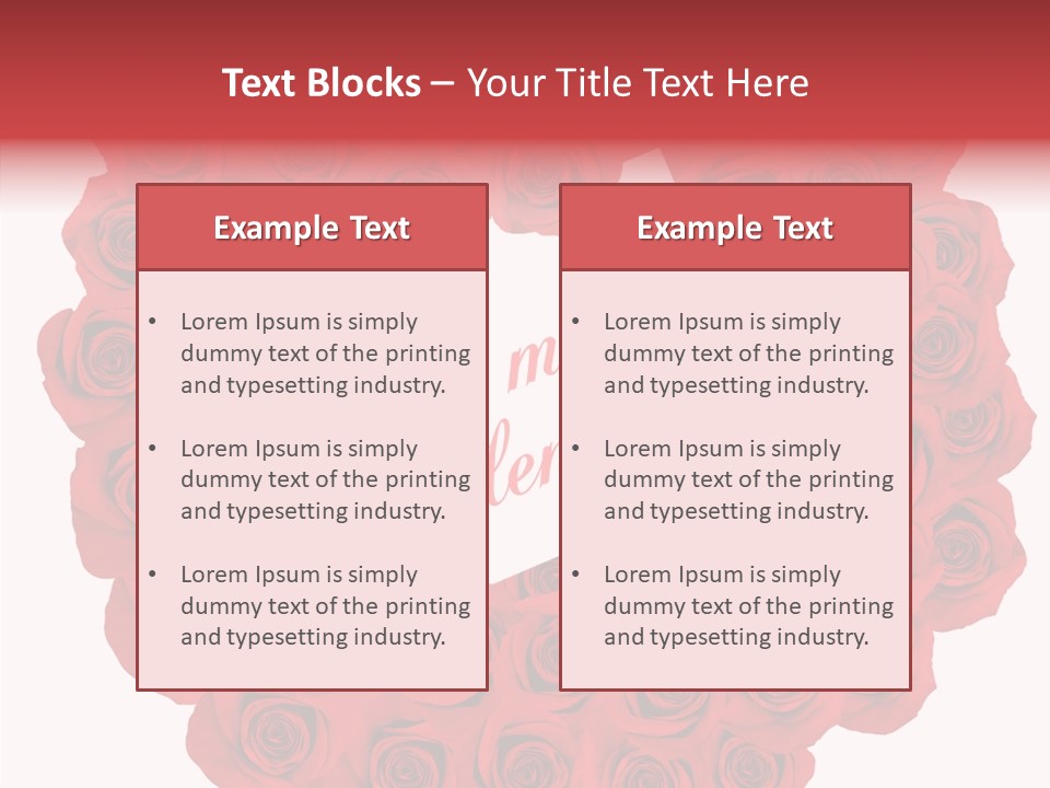 Valentine Love Red PowerPoint Template