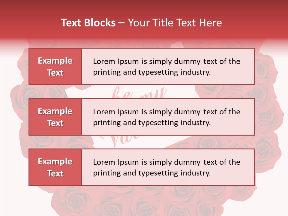 Valentine Love Red PowerPoint Template