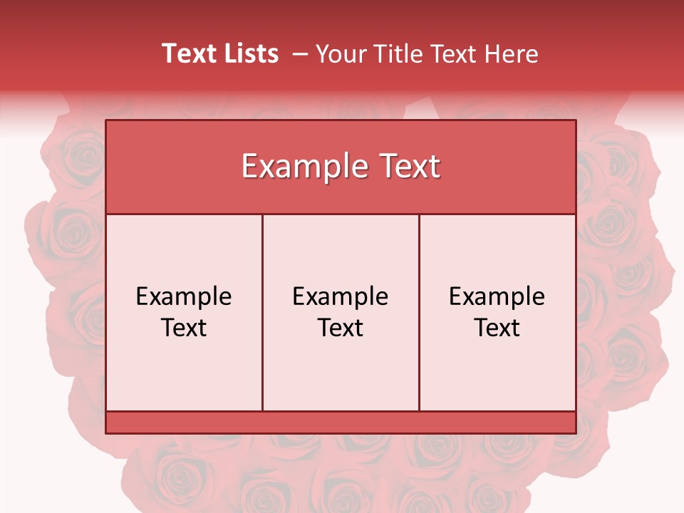 Valentine Love Red PowerPoint Template