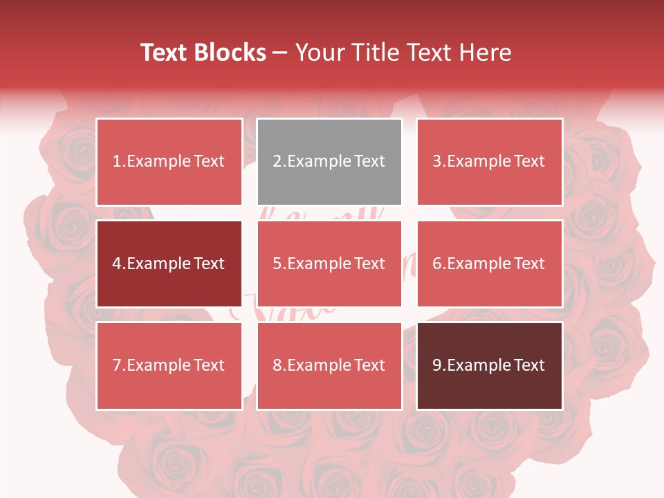 Valentine Love Red PowerPoint Template