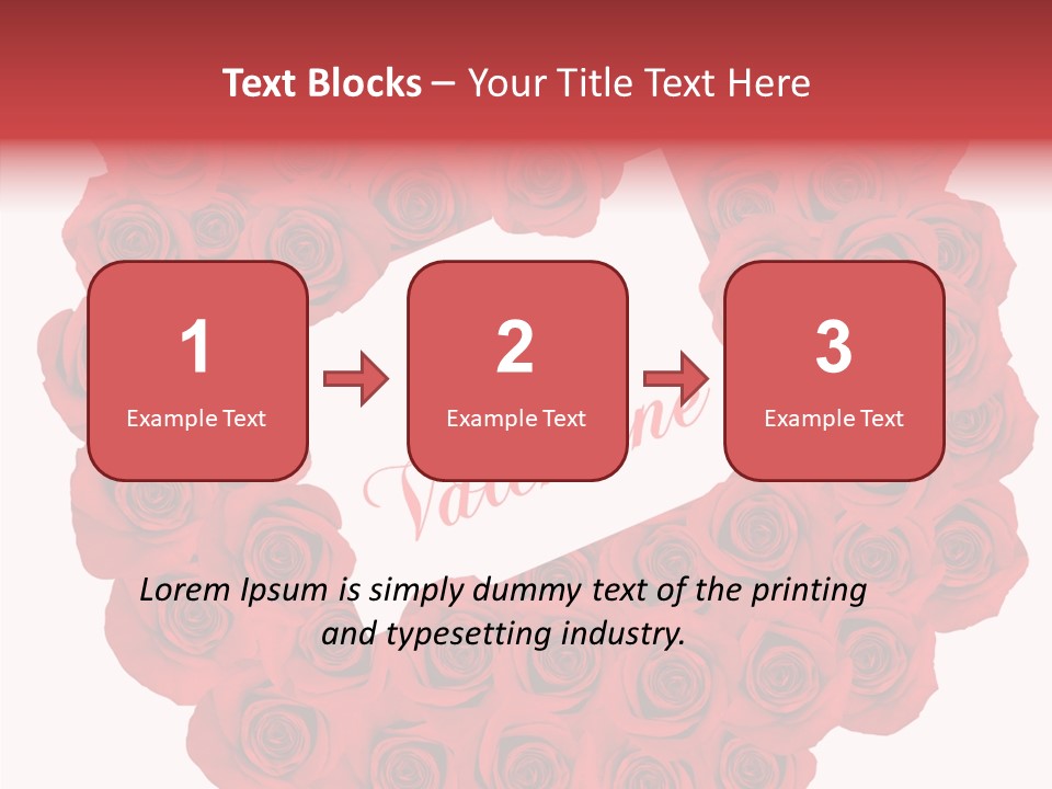 Valentine Love Red PowerPoint Template