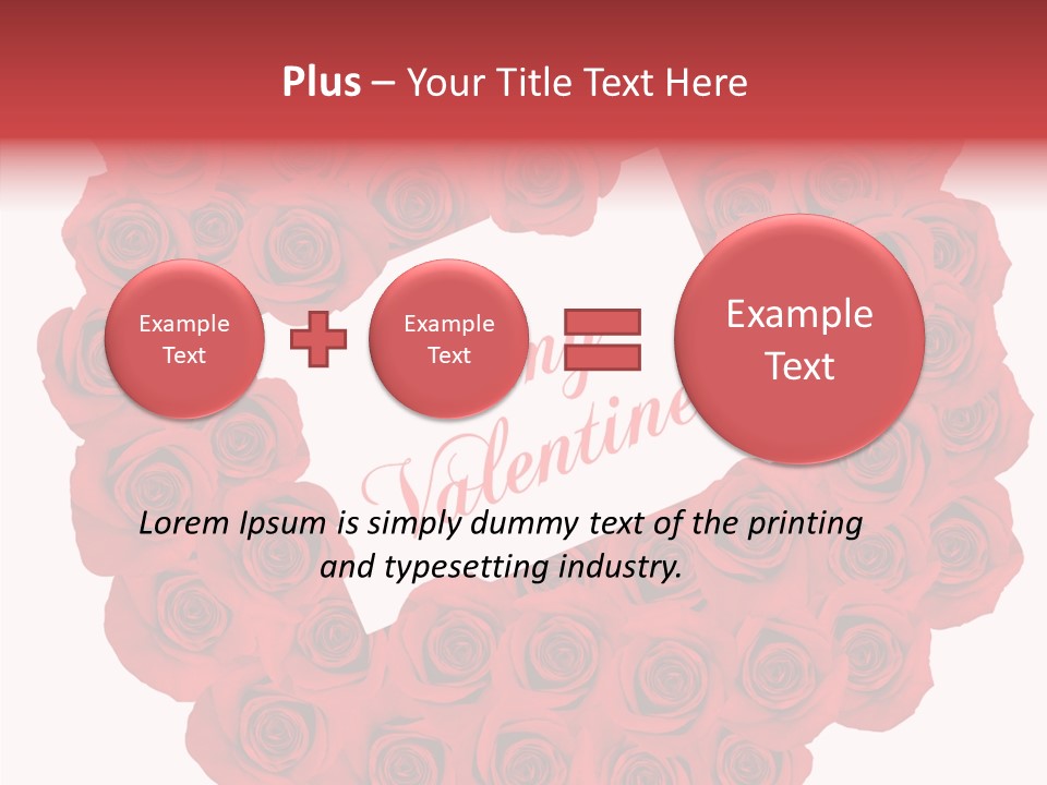 Valentine Love Red PowerPoint Template