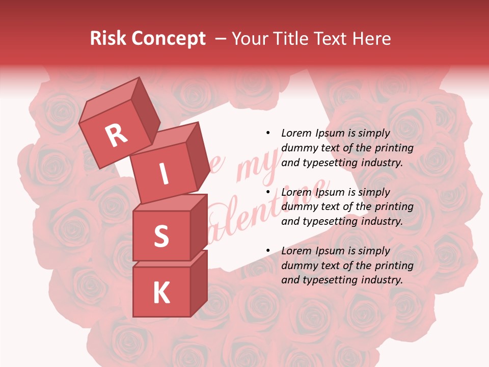 Valentine Love Red PowerPoint Template