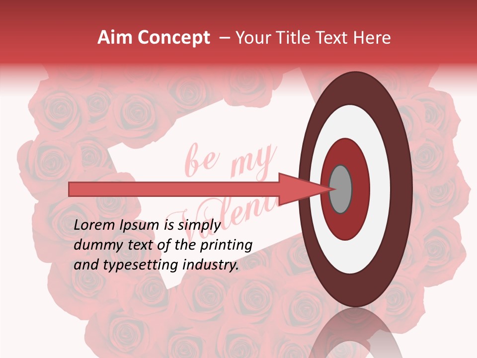 Valentine Love Red PowerPoint Template