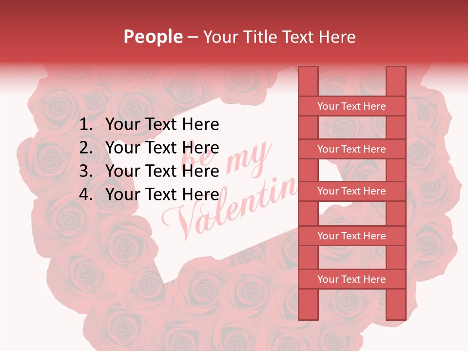 Valentine Love Red PowerPoint Template