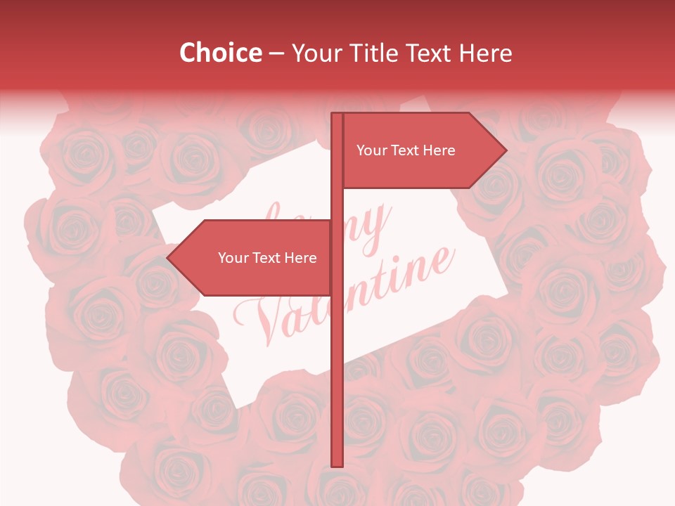 Valentine Love Red PowerPoint Template