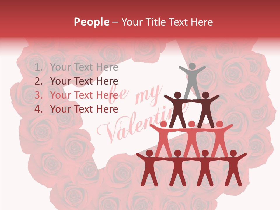 Valentine Love Red PowerPoint Template