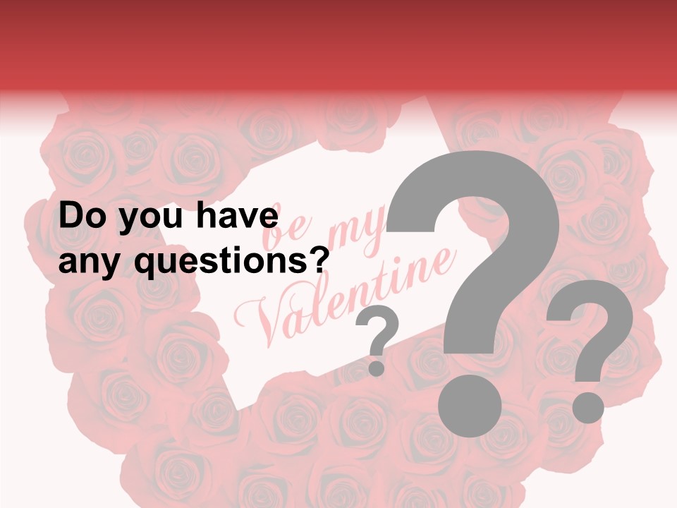 Valentine Love Red PowerPoint Template